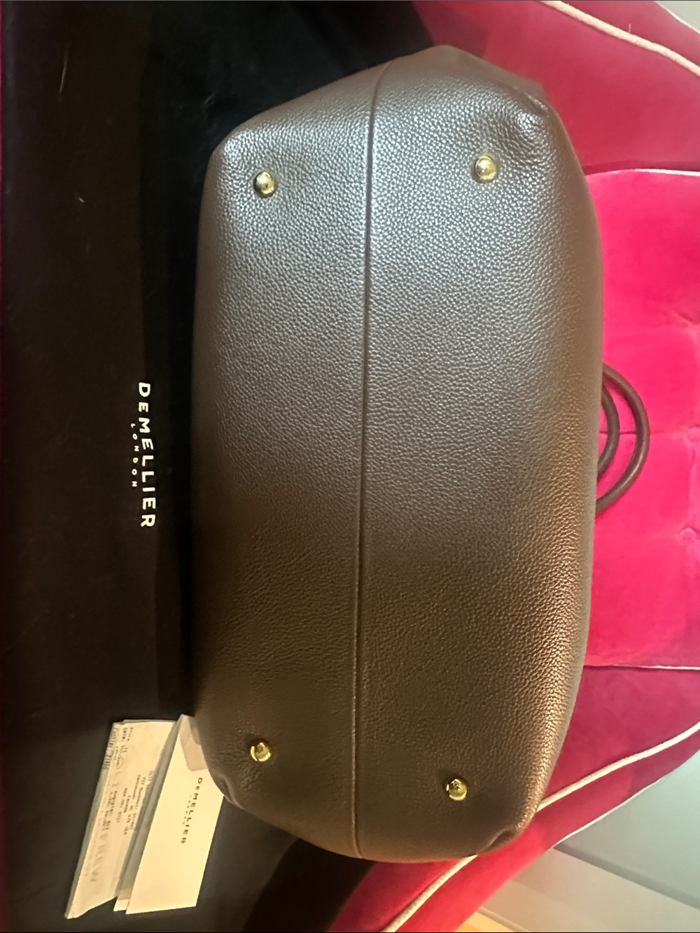 DE MELLIER The New York Leather Tote Bag (mocha) - Picture 3 of 5